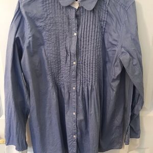 Blue button up shirt